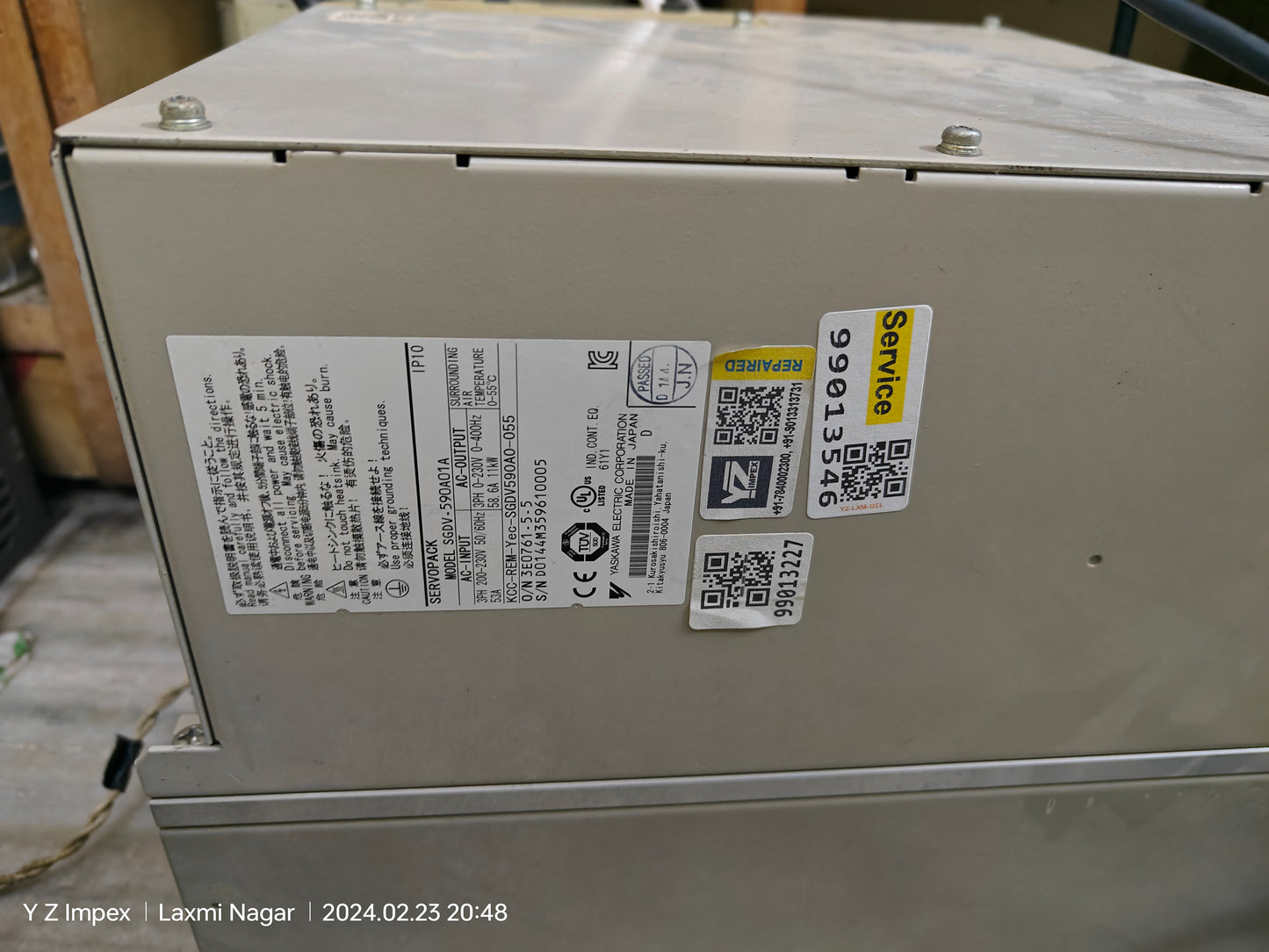 Yaskawa Servopack SGDV-590A01A Repairing Service